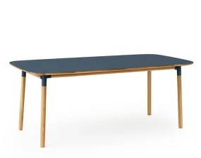 Form Table 95x200 cm Oak, blue