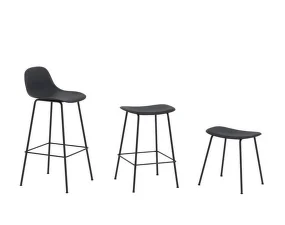 Fiber Stool Tube Base, black