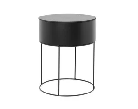 Plant Box Round, black