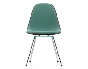 Eames Plastic Side Chair DSX, full padded