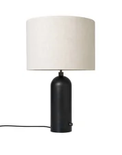 Gravity Table Lamp Large, blackened steel