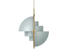 Multi-Lite Pendant Large, sea grey/brass