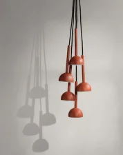 Blush Pendant Lamph, rust