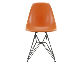 Eames Fiberglass Side Chair DSR, red orange