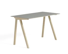 Copenhague CPH 90 Table, water-based lacquered oak/grey linoleum