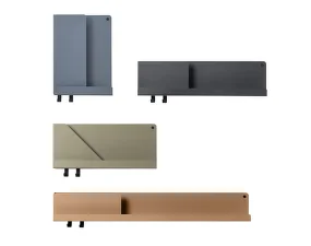 Folded Shelf L, burnt orange