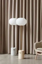 JWDA Floor Lamp, white marble