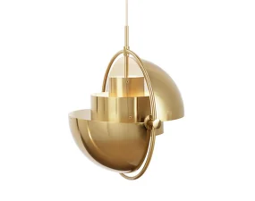 Multi-Lite Pendant Small, brass