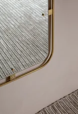 Nimbus Mirror Rectangular, polished brass