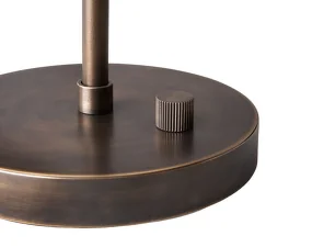 Copenhagen SC13 Table Lamp, opal glass / bronzed brass