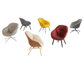 AAL 82 Soft Lounge Chair Black Stained Oak, Remix 662