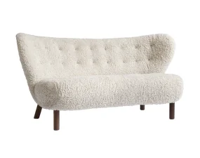Little Petra VB2 Sofa, walnut / sheepskin