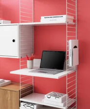 String Media Shelf, white