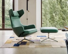 Grand Repos Lounge Chair with Ottoman, Cosy
