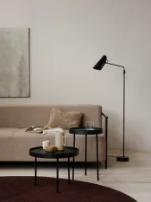 Birdy Swing Floor Lamp, black/black