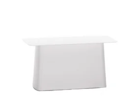 Metal Side Table Large, soft white