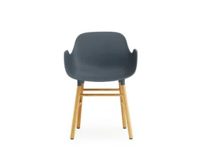 Form Armchair Oak, blue