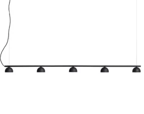 Blush Rail 5 Pendant Lamp, matt black