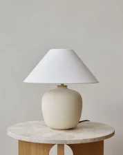 Torso Table Lamp 37, white/off white