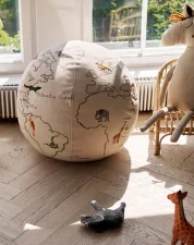 The World Pouf, off-white