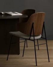 Penguin Dining Chair, walnut/Re-Wool 218