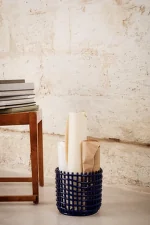 Ceramic Basket Large, blue