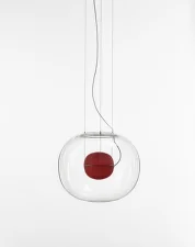 Big One Large PC1336 Pendant Lamp, clear / red
