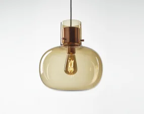 Awa Medium PC1129 Pendant Lamp, smoke brown / copper
