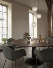 Rime Pendant Lamp Ø18, opal/orange