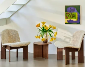Chisel Lounge Chair, walnut / Sheepskin Mohawi 21