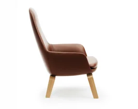 Era Lounge Chair High Oak, Ultra Leather