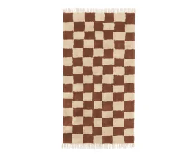 Mara Washable Rug, rust/warm sand