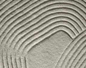 Zen Rug Shaped 140x145, light grey