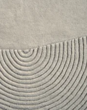 Zen Rug Split 157x180, light grey