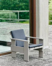 Crate Lounge Chair Folding Cushion, anthracite