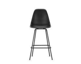 Eames Plastic Counter Stool Low, deep black