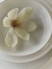 Edge Bowl 21x30 cm, ecru stoneware