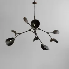 Stingray Chandelier Grande, burned black (5m)