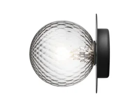 Liila 1 Wall/Ceiling Light Medium, black/optic clear
