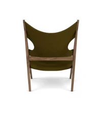 Knitting Lounge Chair Textile, walnut/Baru 0950