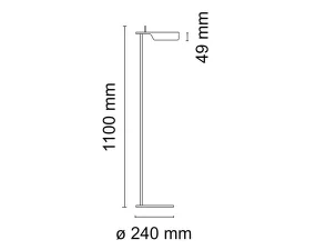 Tab Floor Lamp, dark green