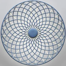 Skynest Suspension Light, blue tourmaline