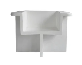 Brutus Lounge Chair, bone white