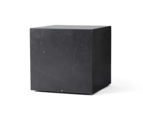 Plinth Side Table Cubic, Nero Marquina