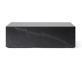 Plinth Lounge Table Low, Nero Marquina