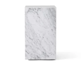 Plinth Side Table Tall, Carrara