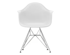 Eames Plastic Armchair DAR, cotton white