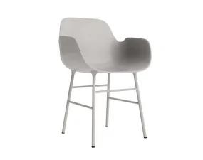 Form Armchair Steel, warm grey