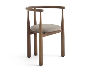 Bukowski Chair, walnut/Linara 342