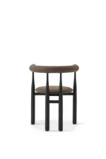 Bukowski Chair Fully Upholstered, black/Wooly Plus 1008